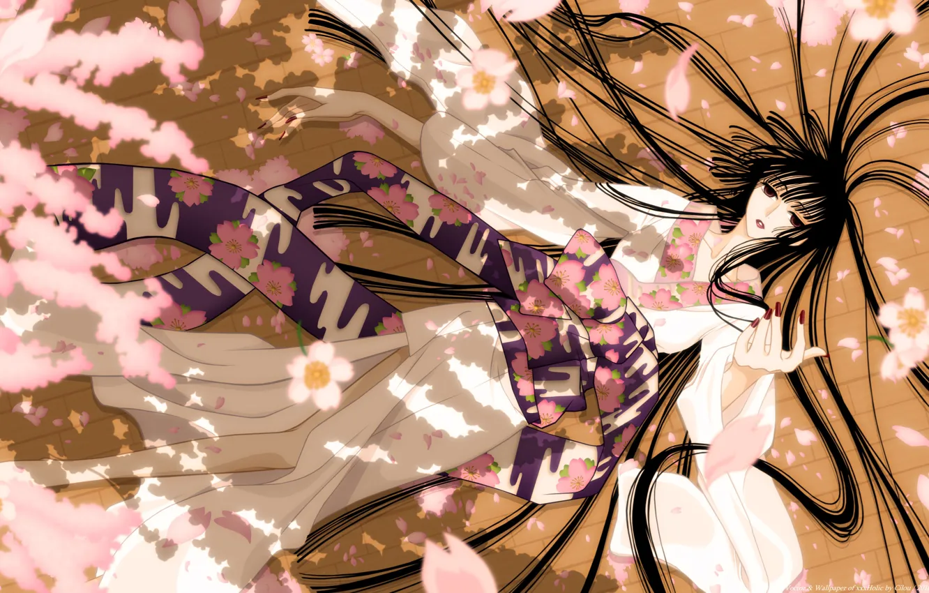 Photo wallpaper girl, anime, lies, yukata, xxxHolic