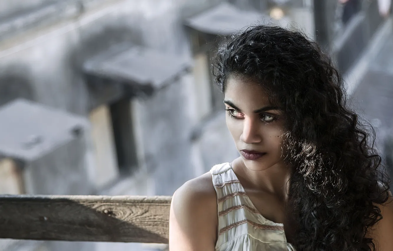 Photo wallpaper look, girl, portrait