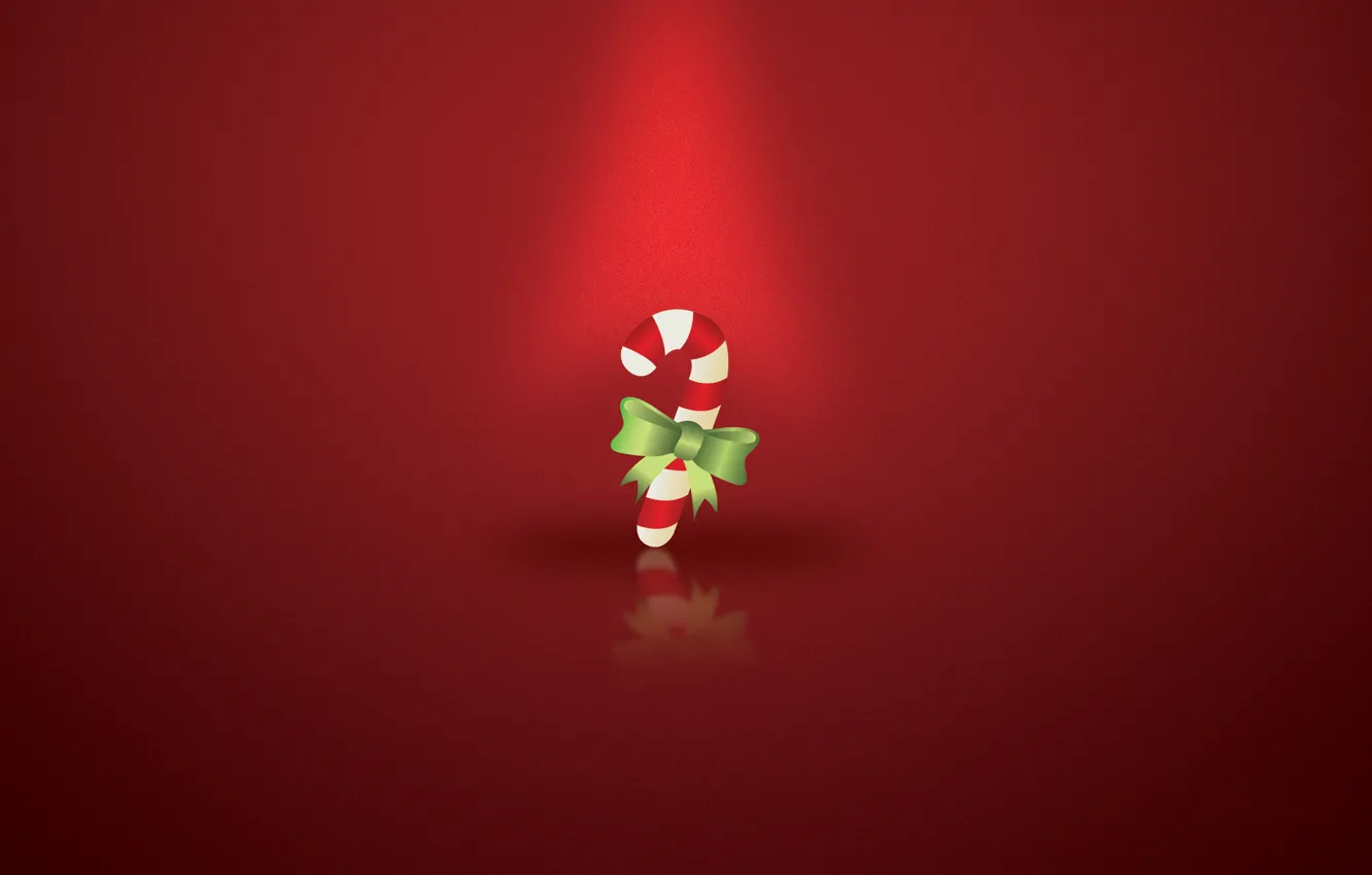 Photo wallpaper christmas-candy, on a red background, candy