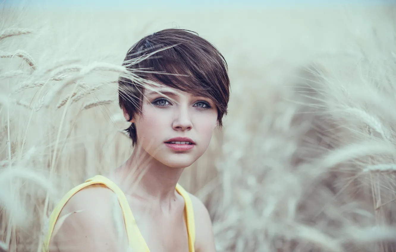 Photo wallpaper look, girl, Marleen