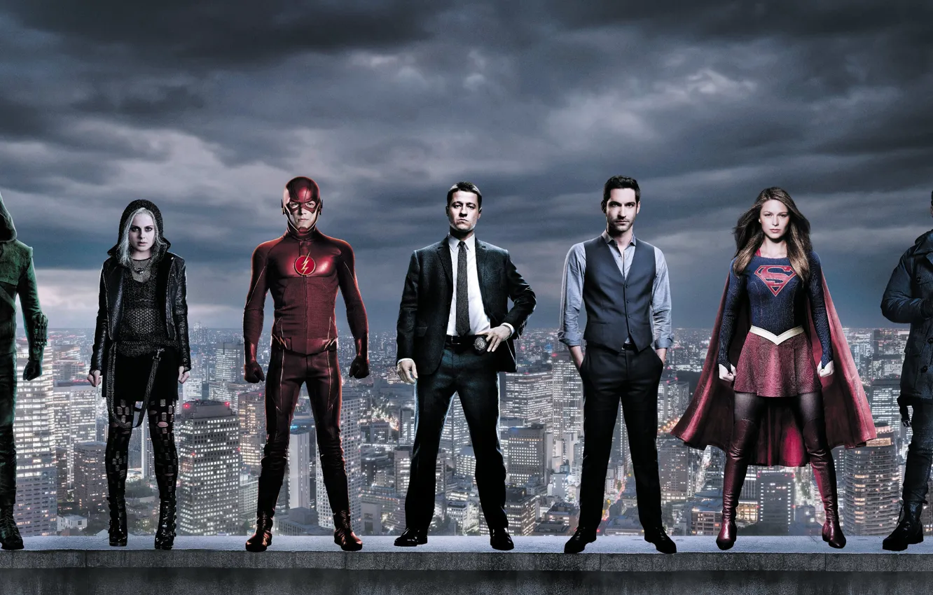 Photo wallpaper wallpaper, Wentworth Miller, girls, The, EXCLUSIVE, Arrow, DC Comics, Stephen Amell