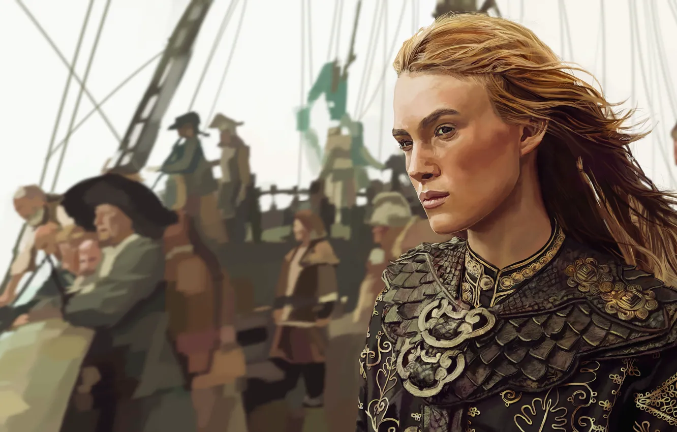 Photo wallpaper pirate, Keira Knightley, Pirates of the Caribbean:At world's end, Elizabeth Swann/Turner