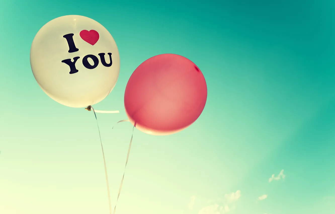 Photo wallpaper summer, the sky, the sun, love, happiness, balloons, summer, love