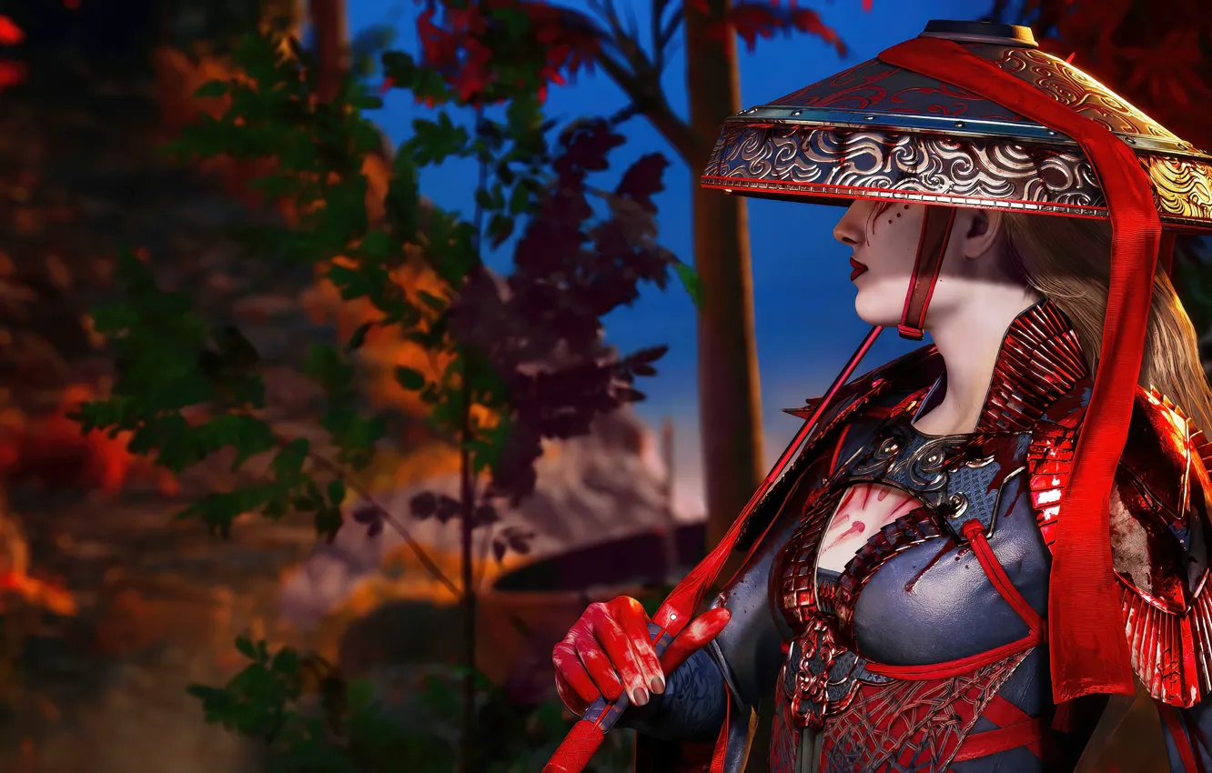 Photo wallpaper sword, game, Mk1, outfit, swordplay, Ashram, Mortalkombat1