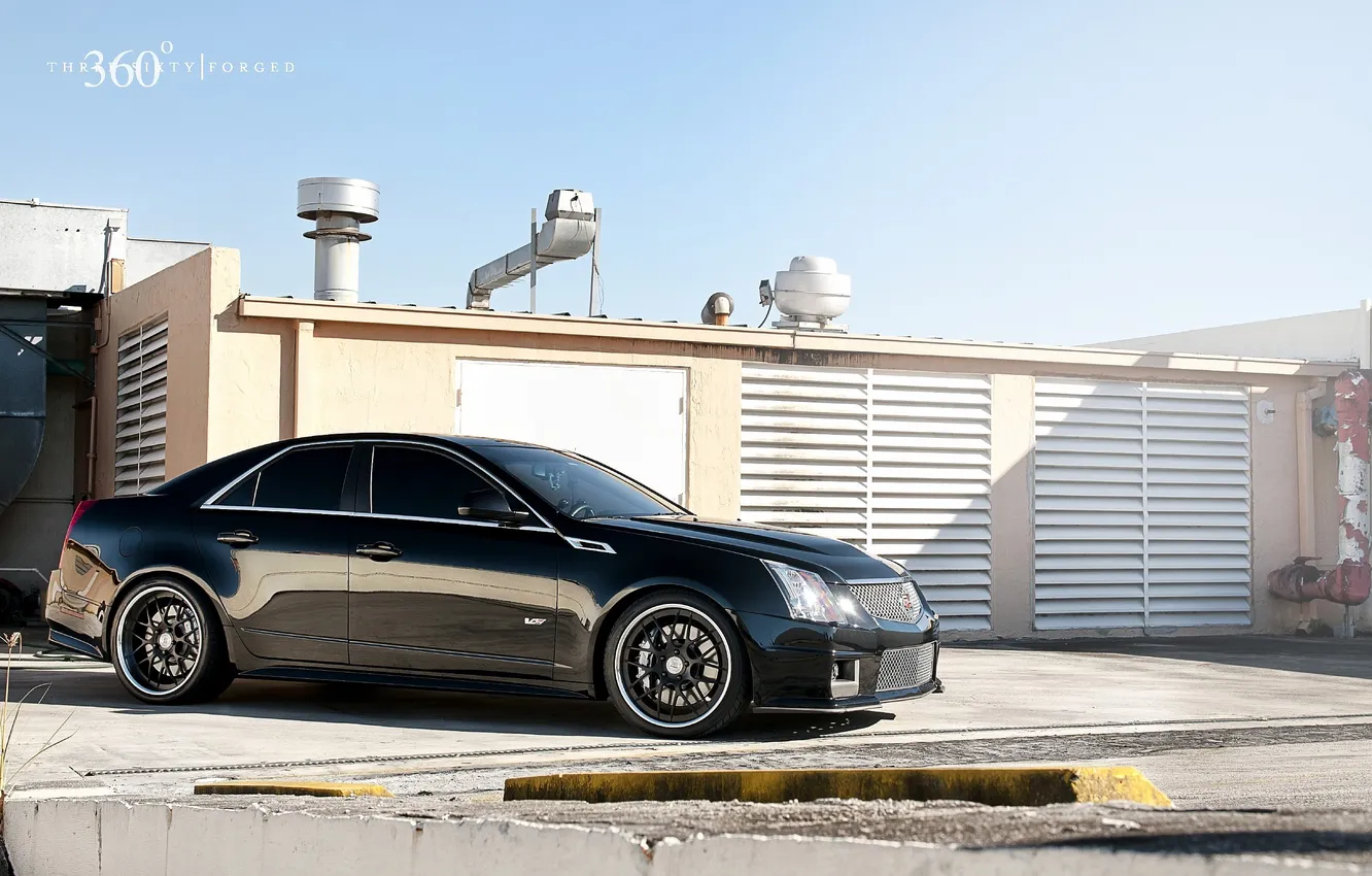 Photo wallpaper the sky, asphalt, cadillac gts-v