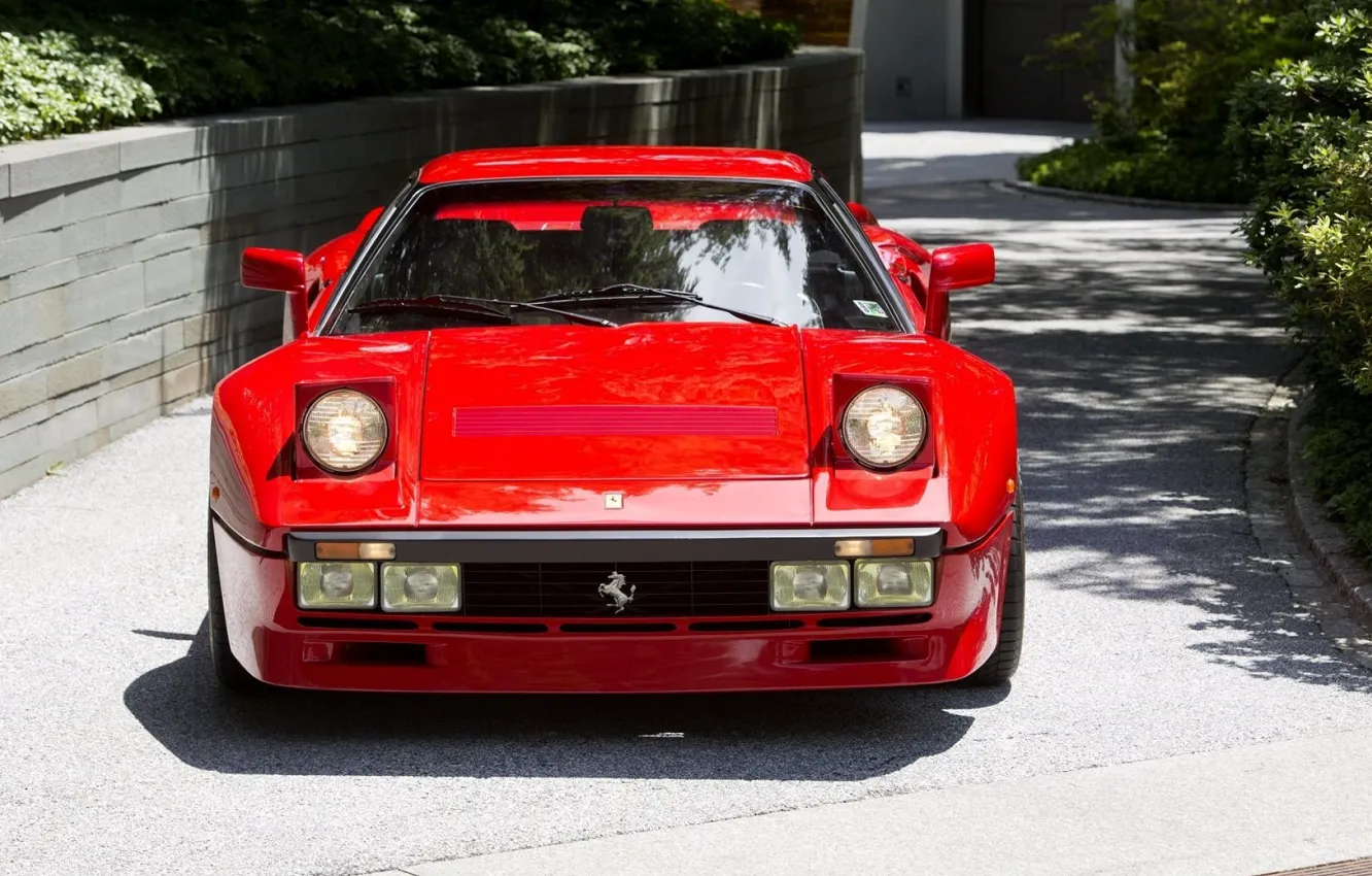 Photo wallpaper Red, GTO, 1984, Supercar, Ferrari 288
