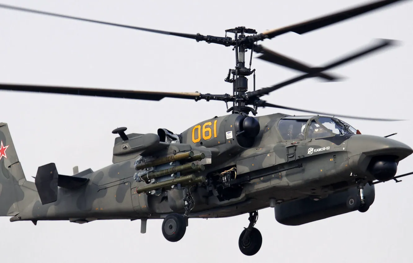 Photo wallpaper helicopter, alligator, Ka-52, Kamov