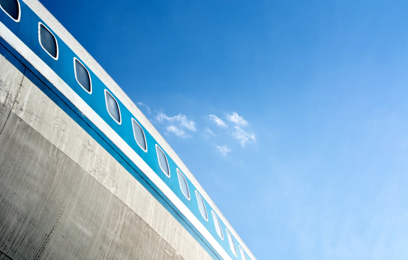Photo wallpaper the sky, window, the plane, Museum, Abijah, aviation Museum, the plane