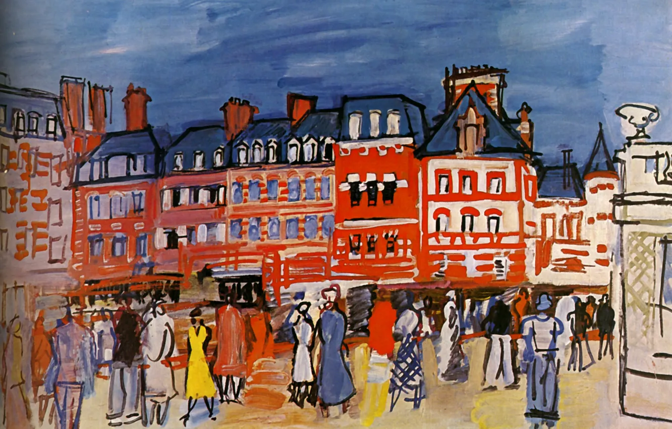 Photo wallpaper 1933, Huile sur Toile, Raoul Dufy, of the City of Paris, MusBe of modern art, …