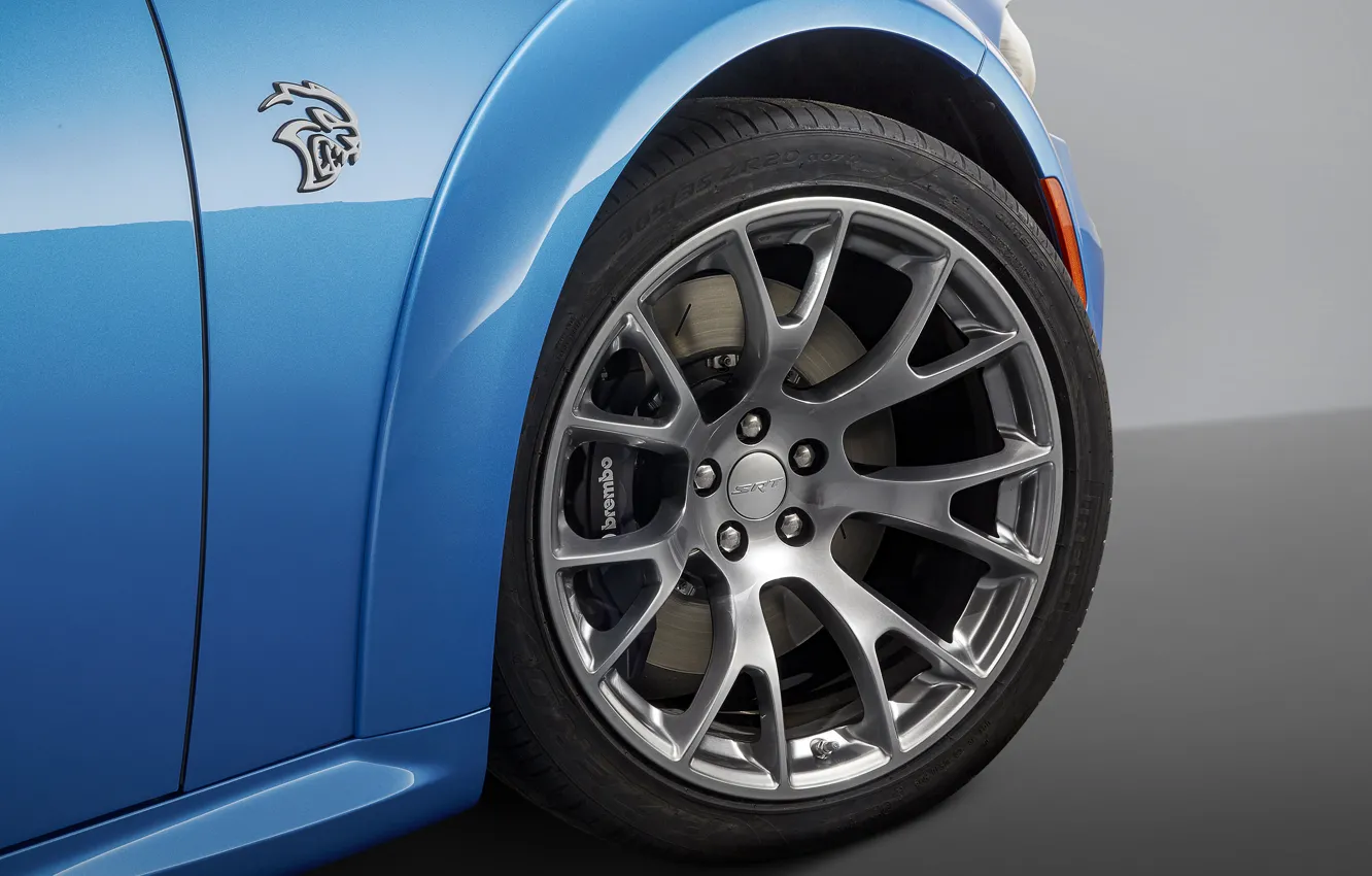 Photo wallpaper wheel, Dodge, Charger, Hellcat, SRT, Widebody, 2019, Daytona 50th Anniversary