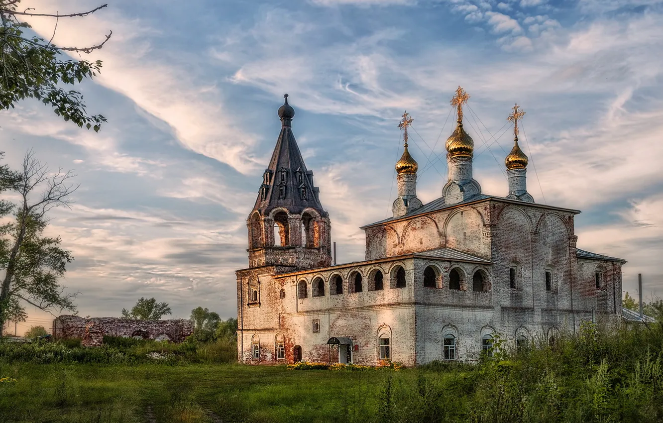 Photo wallpaper Muromsky district, the village of Borisogleb, The Cathedral Of Christ The Savior