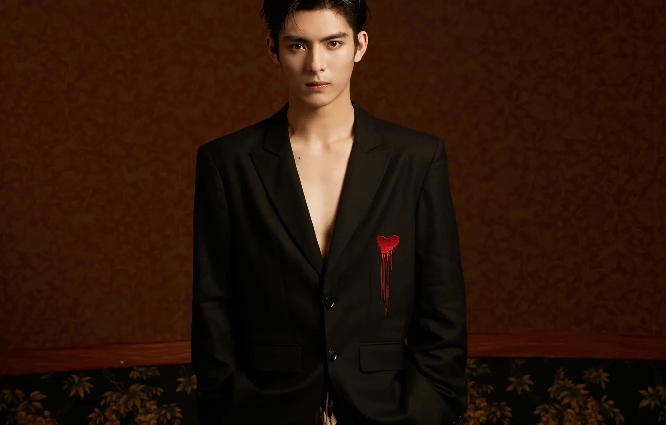 Photo wallpaper style, actor, guy, jacket, Wang Hao Xuan, Wang Hao Xuan, Chinese actor