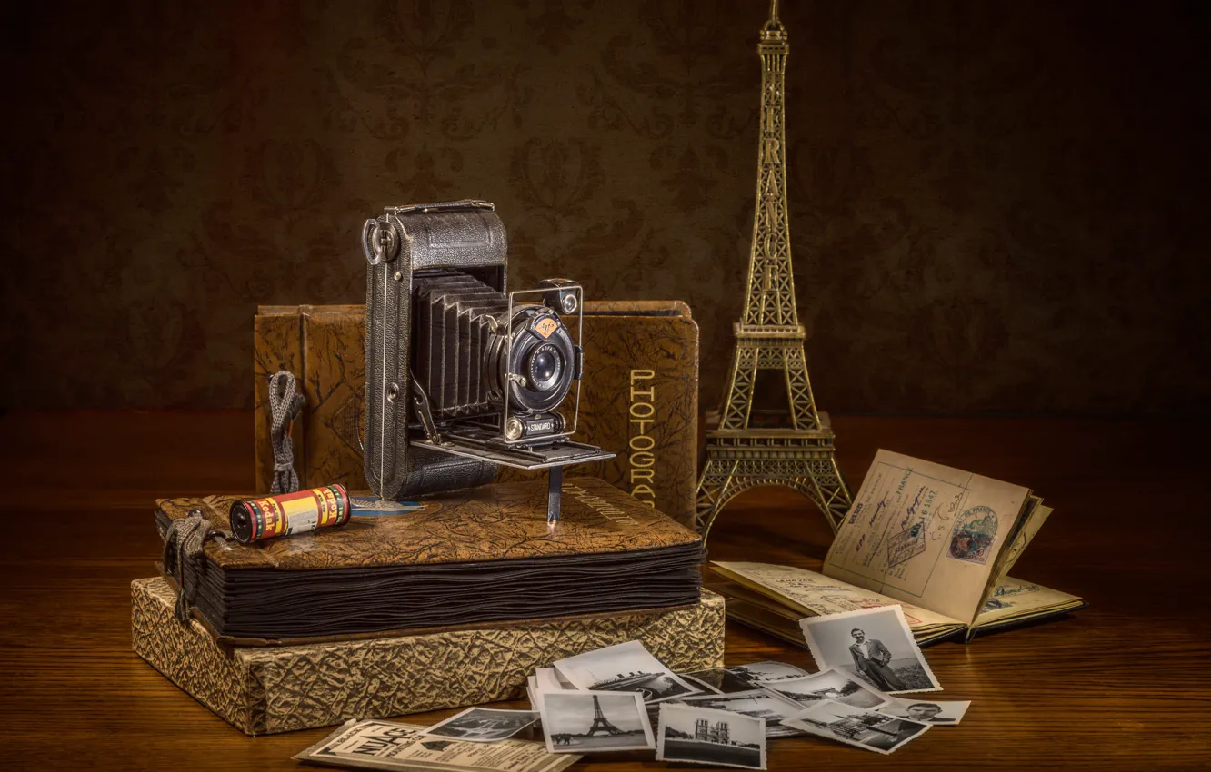 Photo wallpaper photo, tower, camera