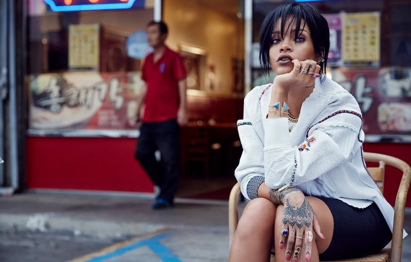 Photo wallpaper singer, Rihanna, Rihanna, girl