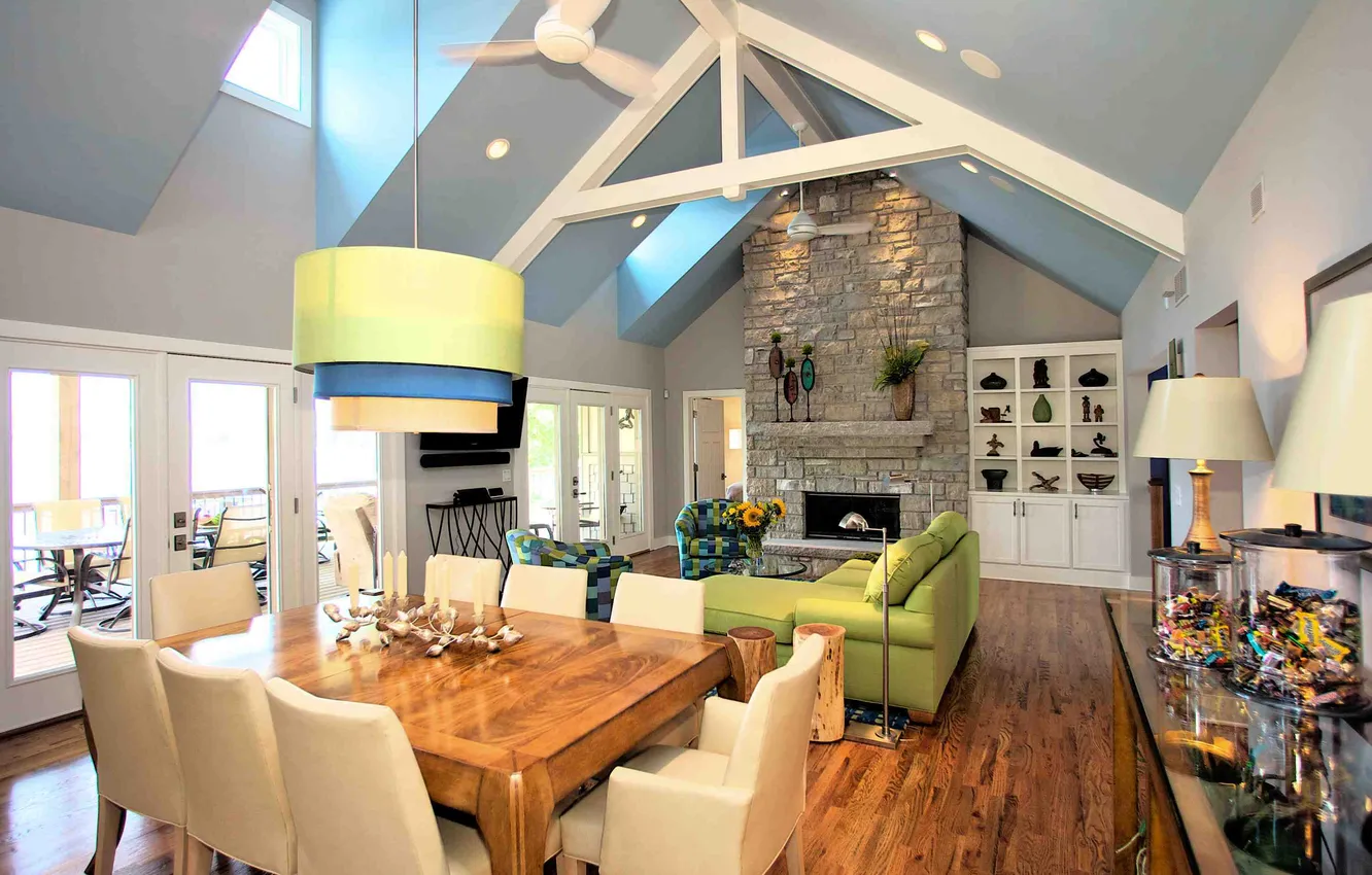 Photo wallpaper design, style, Villa, home, interior, living space