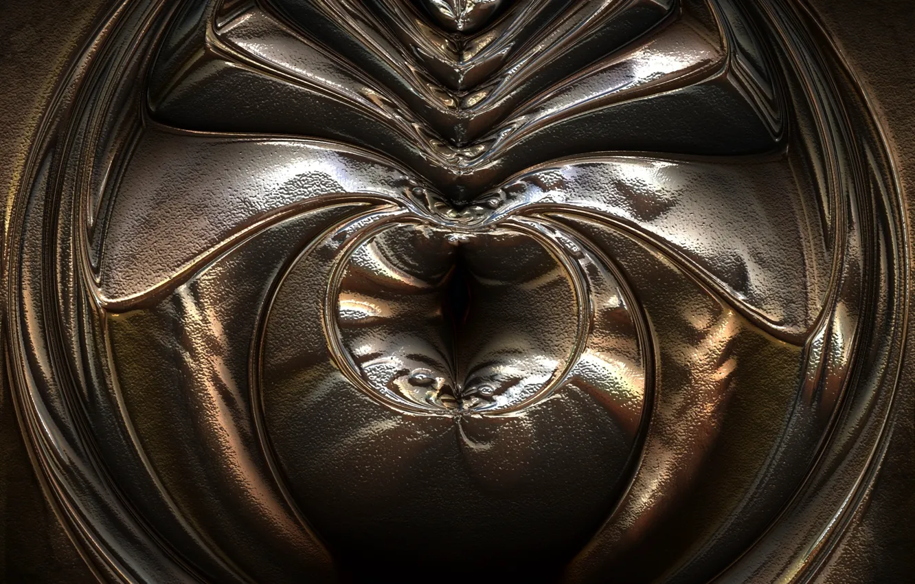 Photo wallpaper metal, pattern, texture, chasing