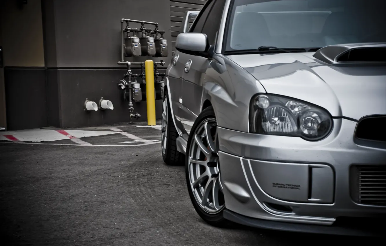 Photo wallpaper subaru, impreza, sti