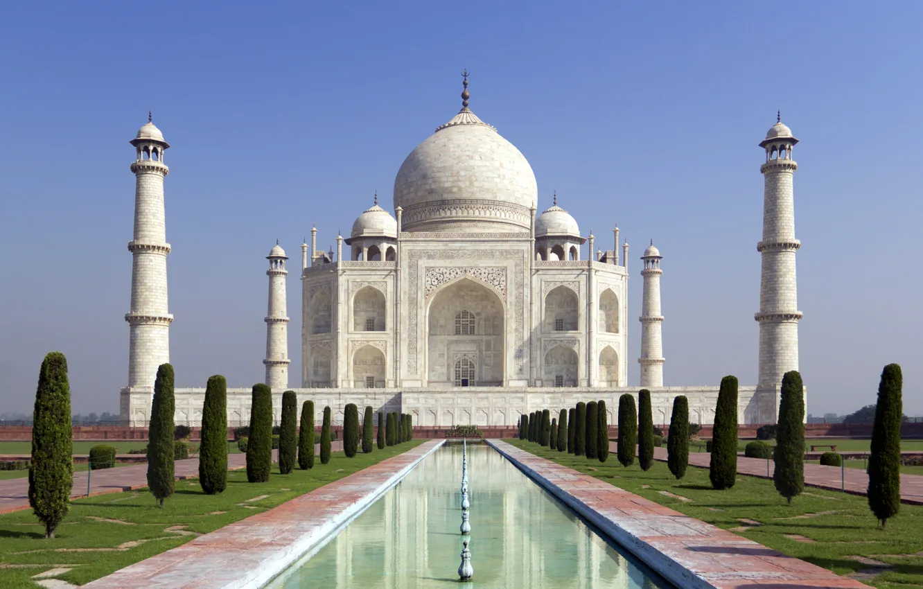 Photo wallpaper castle, India, monument, temple, Taj Mahal, The Taj Mahal, Agra, India