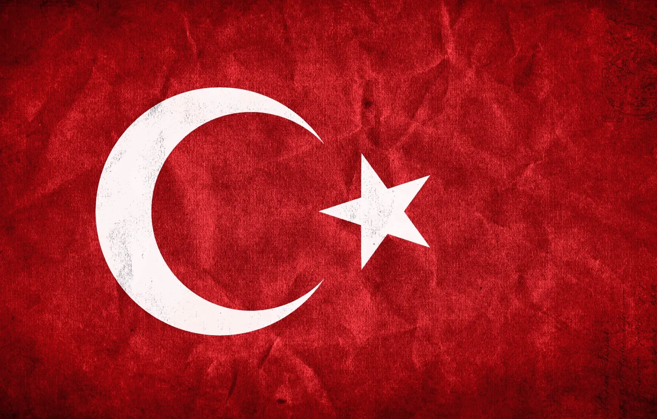 Photo wallpaper red, flag, red, Turkey, flag, Turkey, Islam, islam