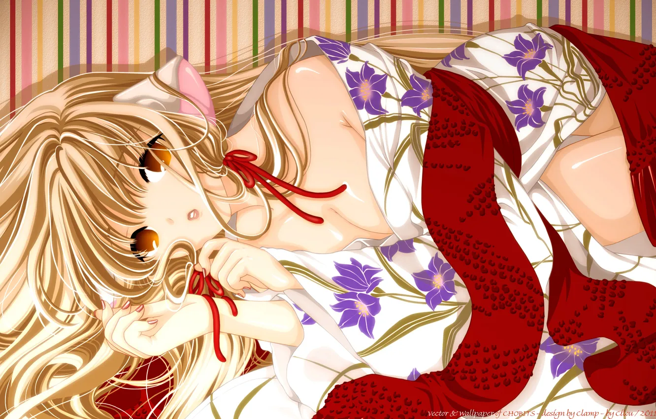 Photo wallpaper chii, chobits, Yukata