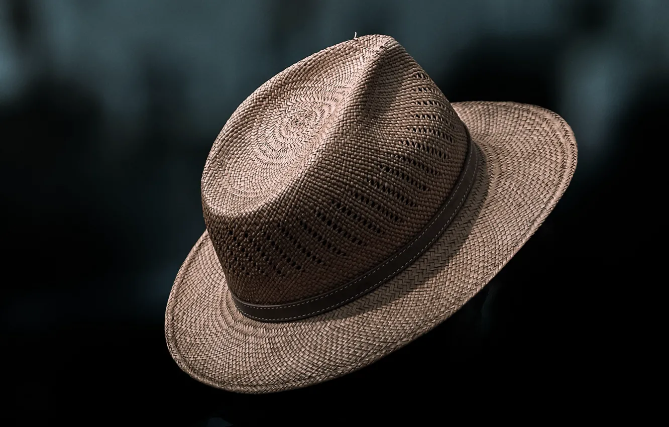 Photo wallpaper background, hat, straw hat