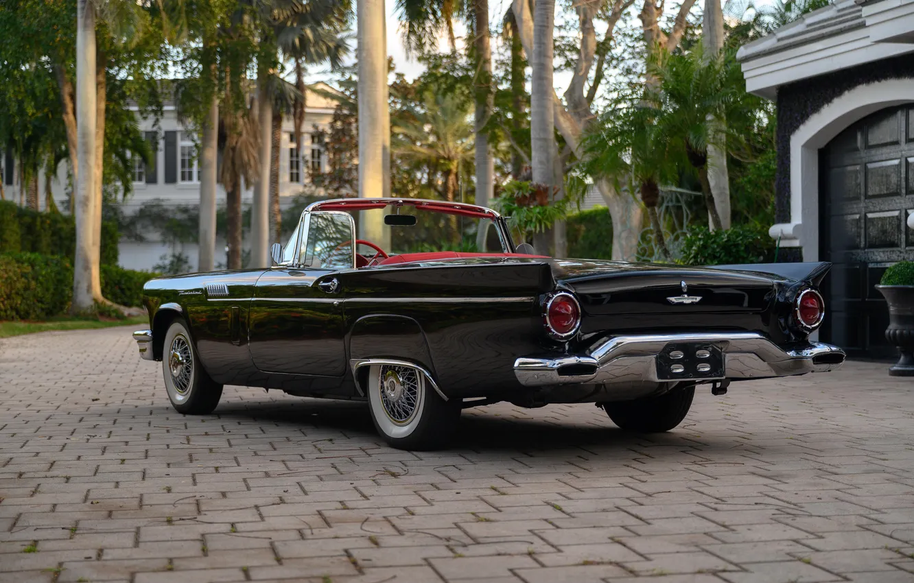 Photo wallpaper Ford, Ford, 1957, retro cars, Thunderbird, Retro Cars, Ford Thunderbird E-Code, E-Code