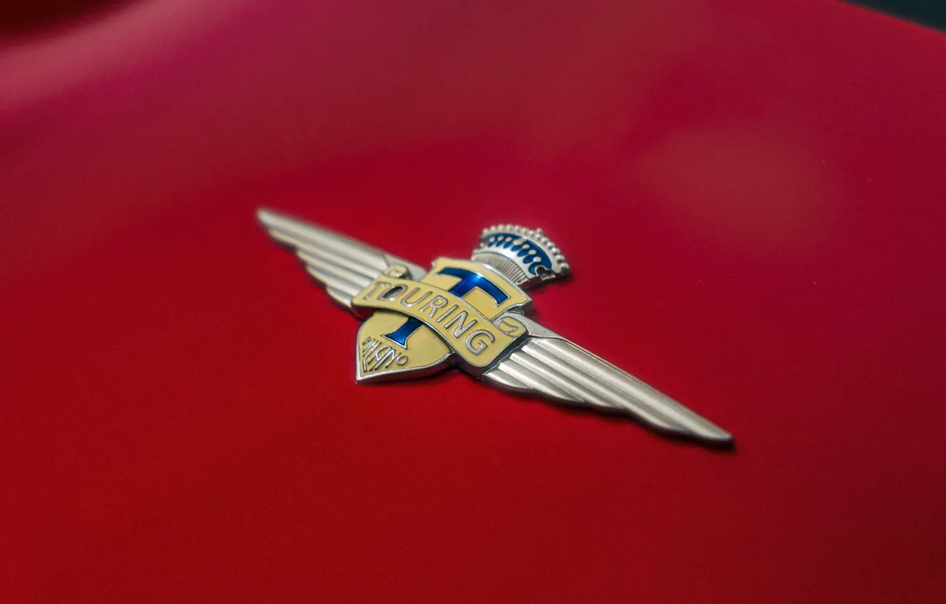 Photo wallpaper Alfa Romeo, Flying Disc, badge, Alfa Romeo Disco Volante С52 Vintage Edition