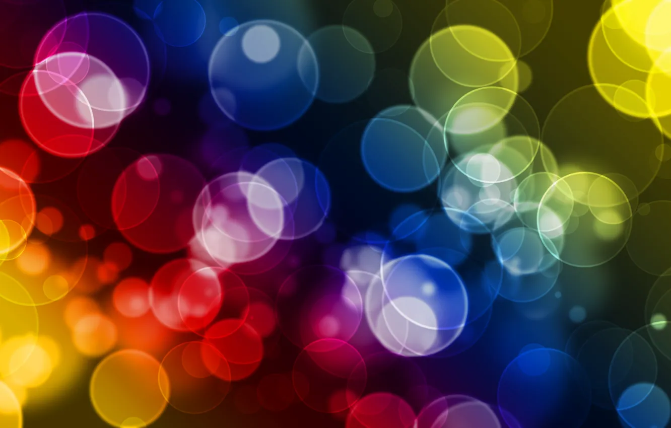 Photo wallpaper circles, bokeh, Boke