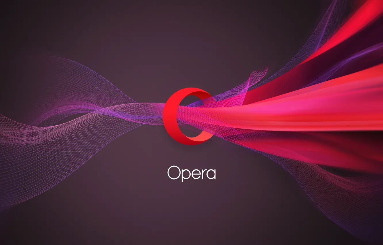 Photo wallpaper logo, opera, new brand