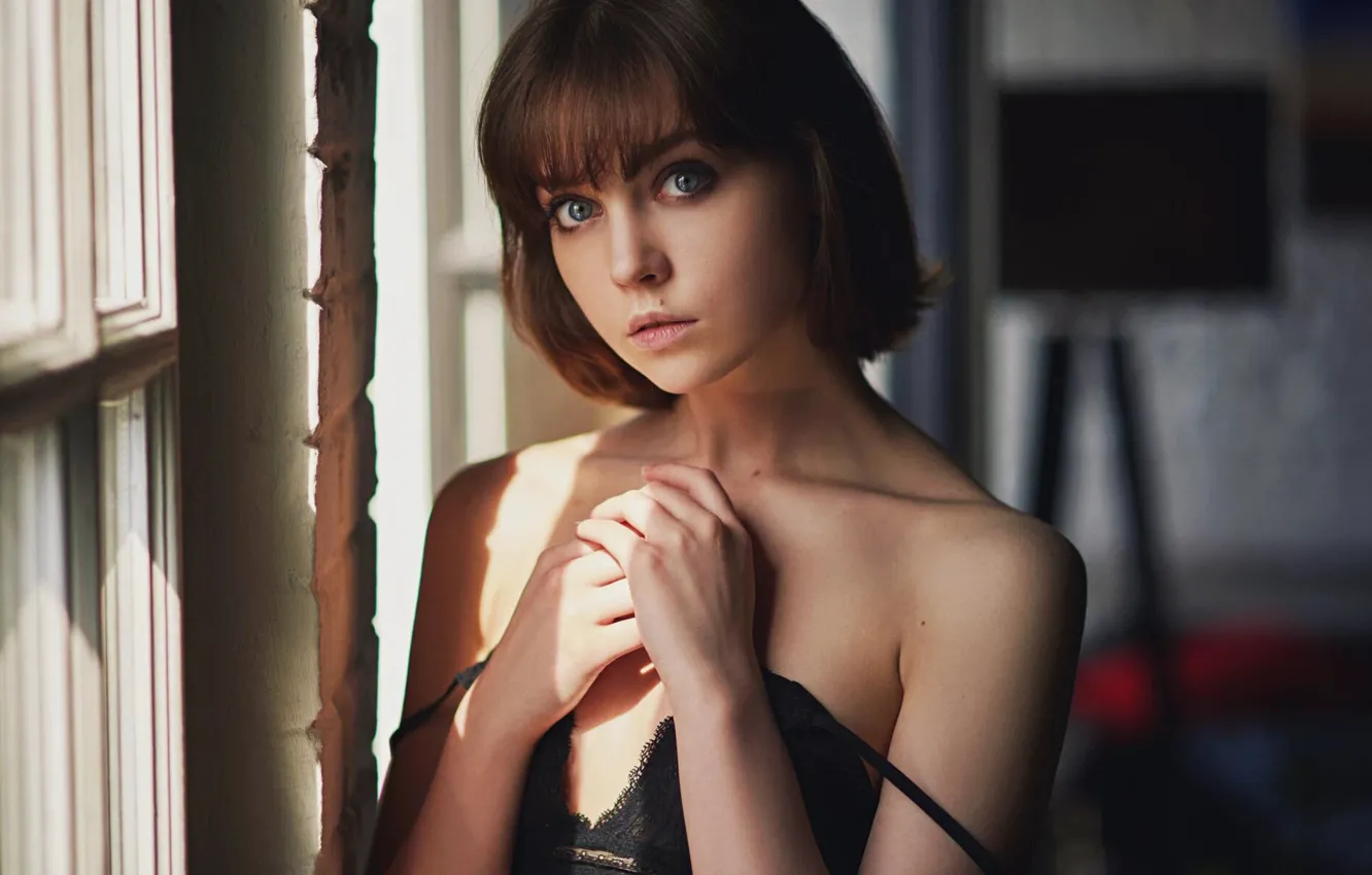 Photo wallpaper Olya, Olga Pushkina, Sergey Fat, Sergey Zhirnov