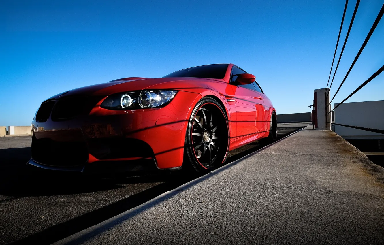 Photo wallpaper tuning, bmw, BMW, coupe, headlight, red, 3 series