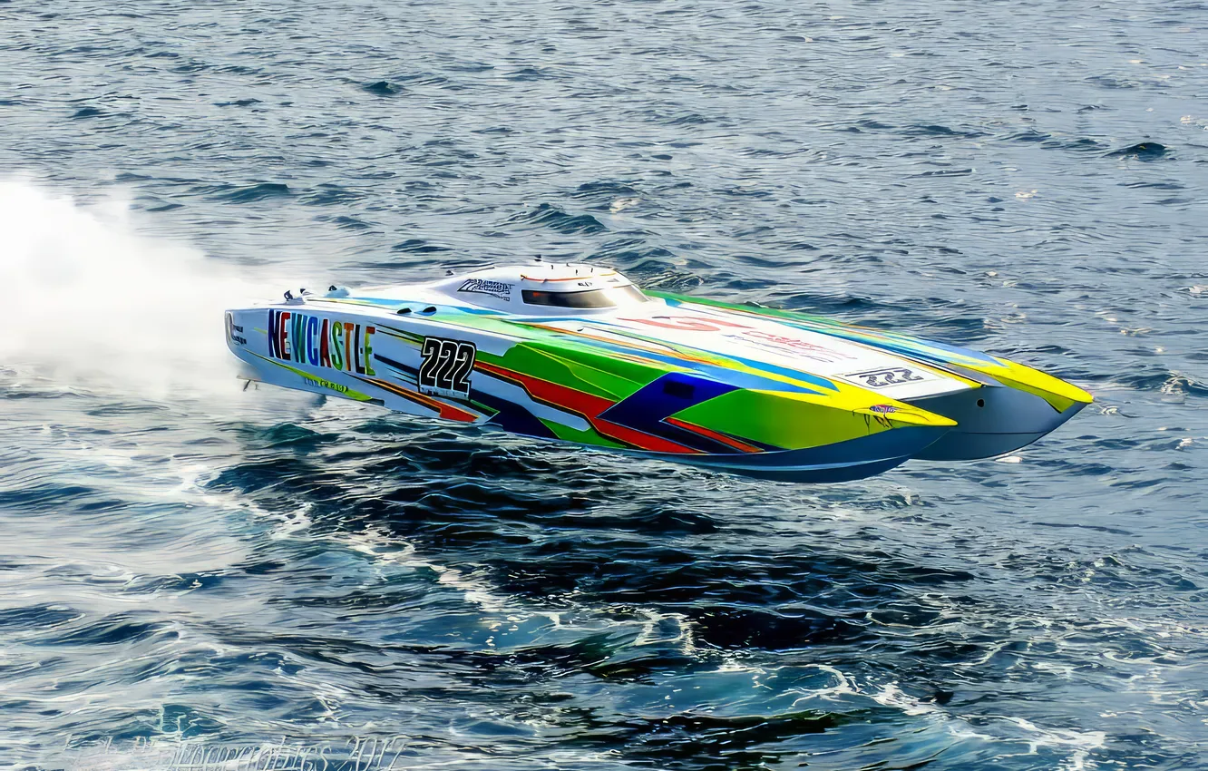 Photo wallpaper race, boat, speed