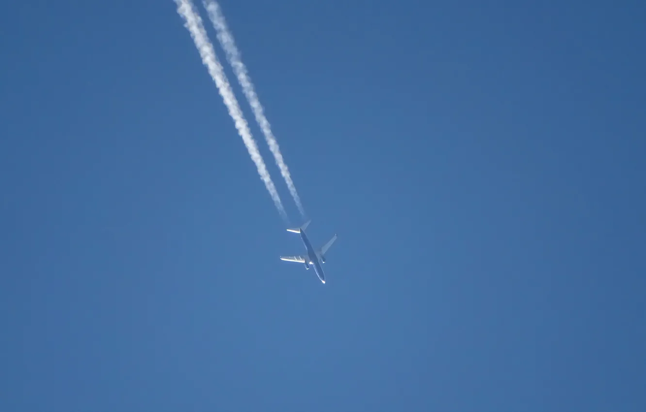 Photo wallpaper the sky, minimalism, the plane