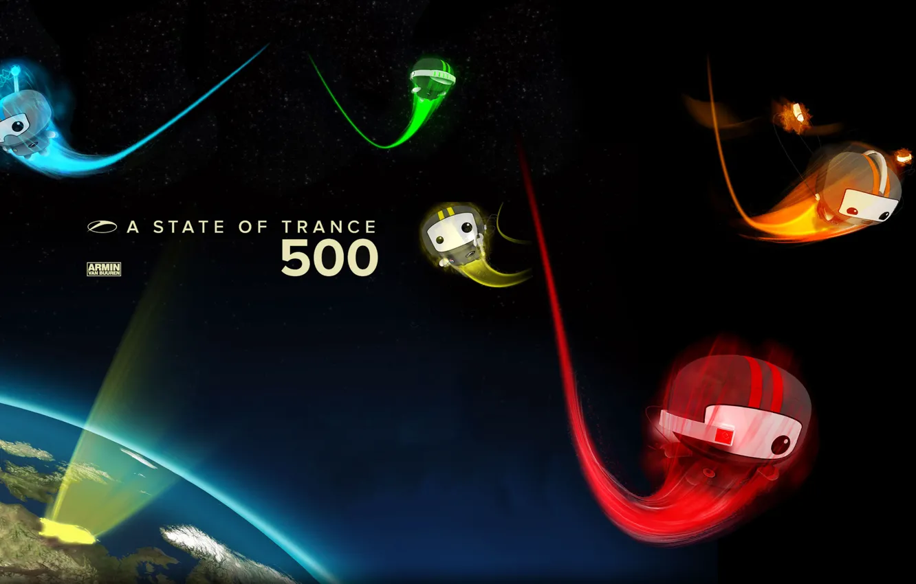 Photo wallpaper trance, ASOT, Armin van Buuren, A state of trance 500, radio show