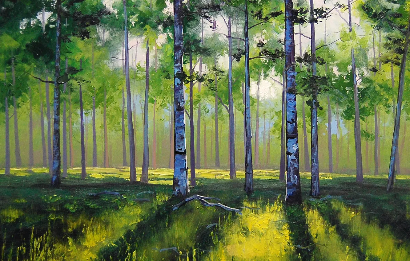 Photo wallpaper figure, art, ARTSAUS, ASPEN TREES