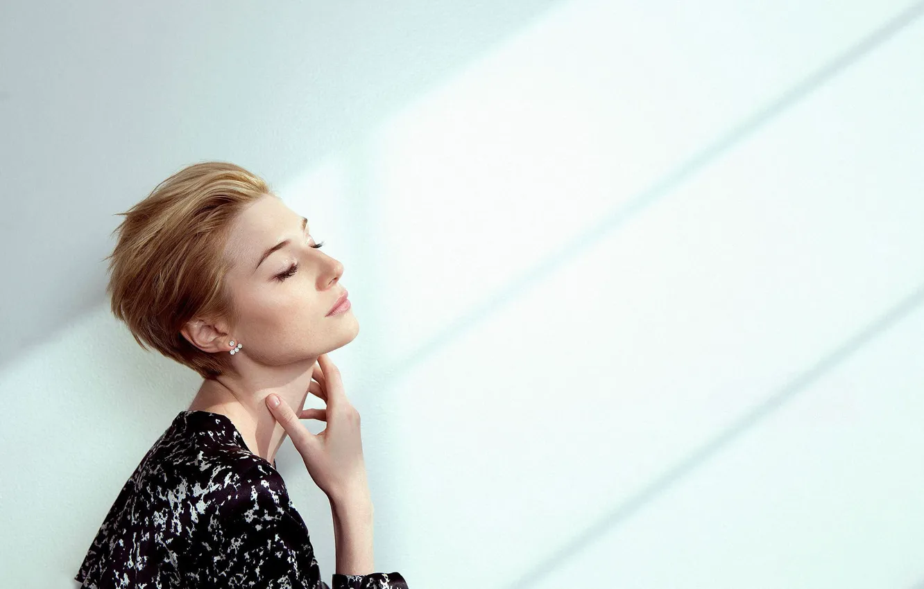 Photo wallpaper model, actress, photographer, redhead, posing, Elizabeth Debicki, Elizabeth Debicki, closing his eyes