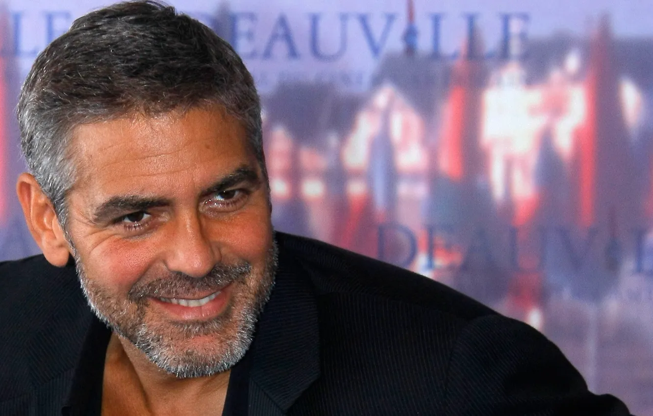 Photo wallpaper actor, style, man, face, coat, eye, handsome, george clooney