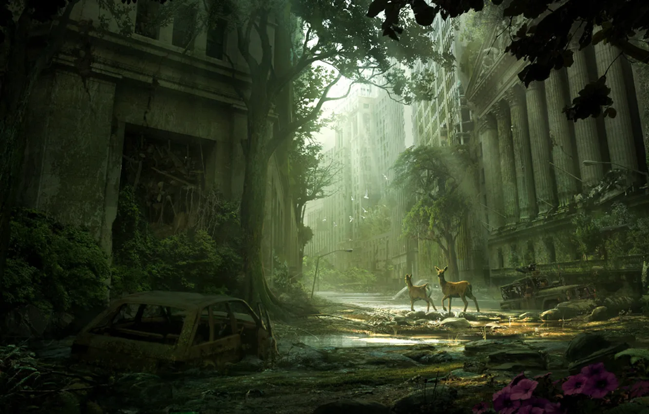 Photo wallpaper the city, art, the end of the world, New York, pustosh, SEPTEMBER 19