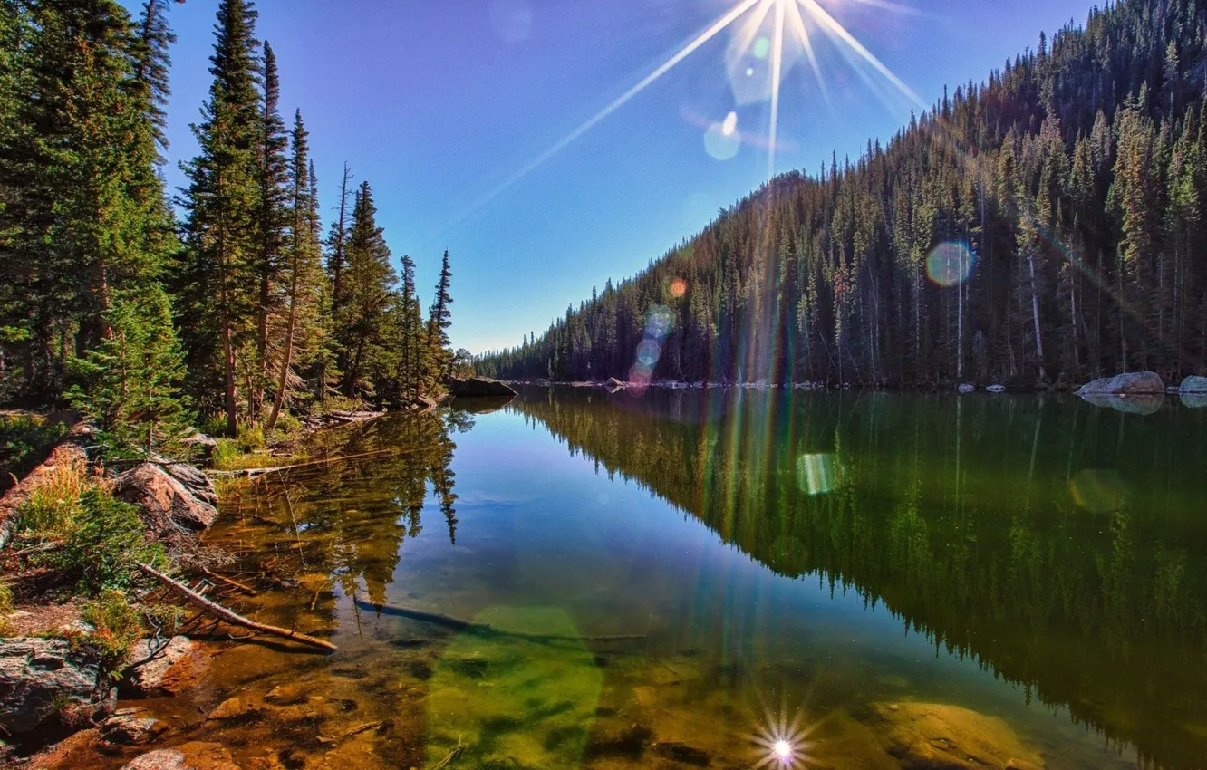 Photo wallpaper nature, river, Colorado, USA, the Wallpapers