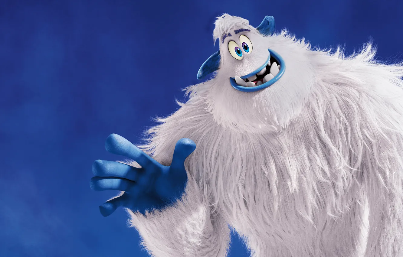 Photo wallpaper cartoon, movie, digital art, film, artwork, creature, yeti, Smallfoot