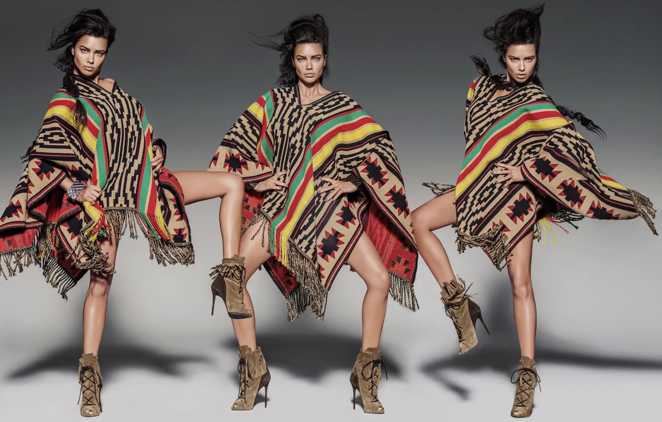 Photo wallpaper pose, model, Adriana Lima