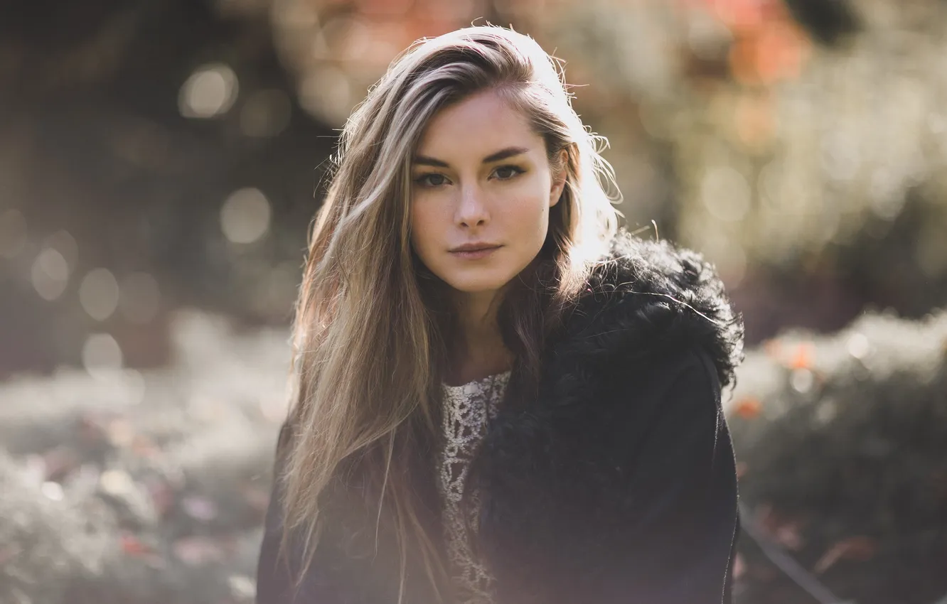 Photo wallpaper look, girl, portrait