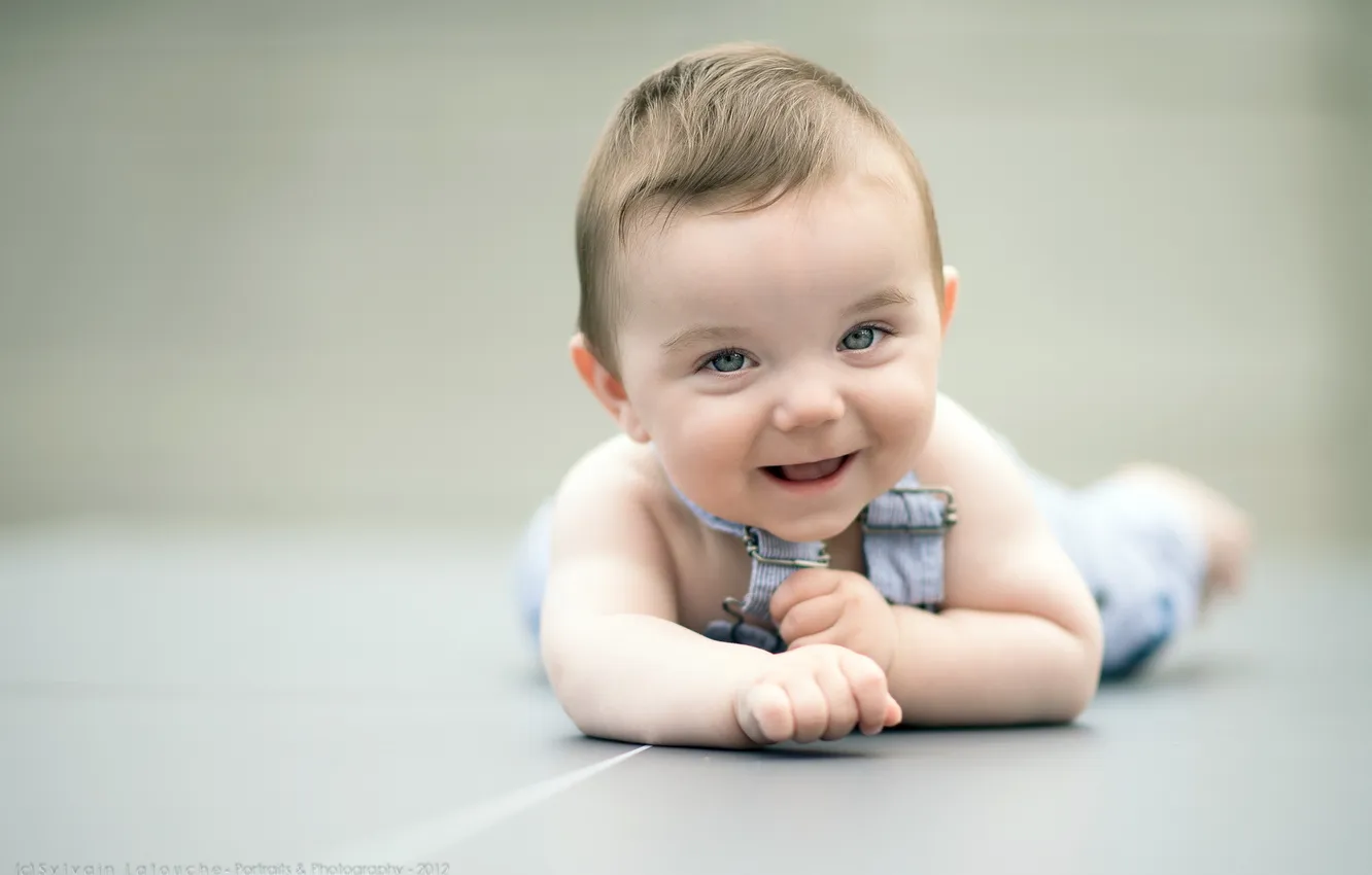 Photo wallpaper smile, mood, baby, Malchik
