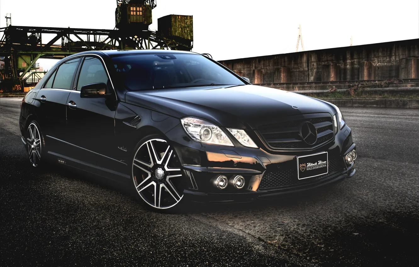 Photo wallpaper Black, Tuning, Mercedes, Mercedes, Benz, Car, Car, Black