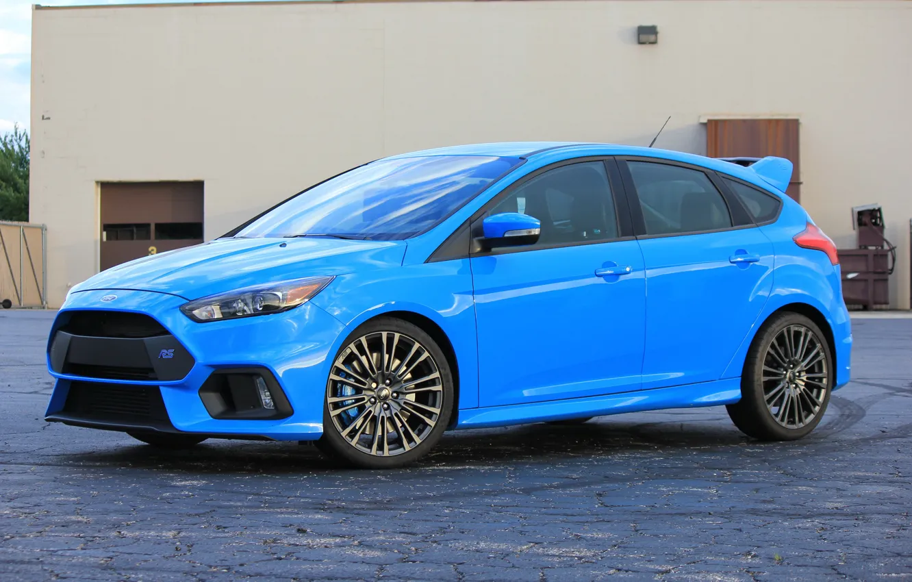 Photo wallpaper ford, blue, focus, 2017