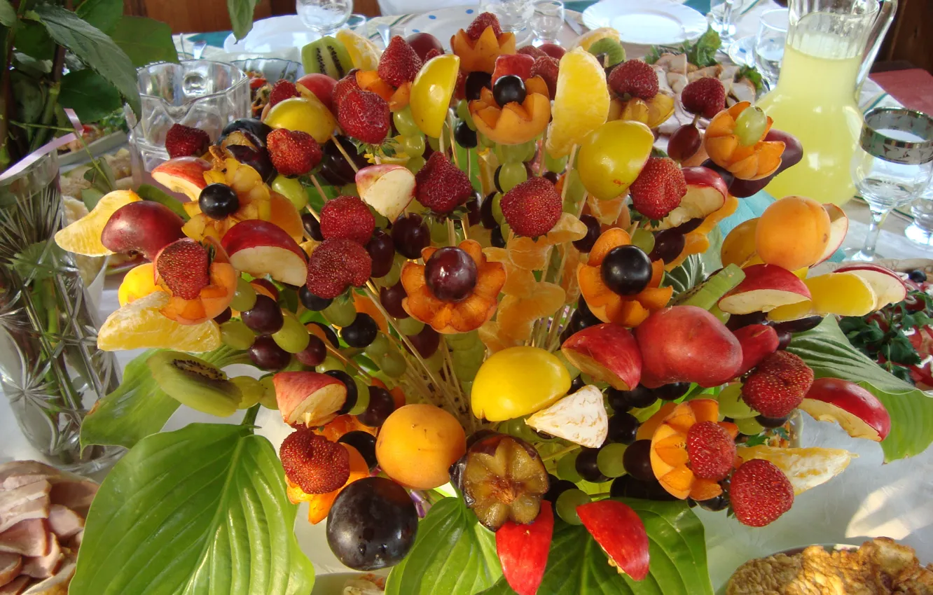 Photo wallpaper mmmm, greetings from summer, fruity bouquet