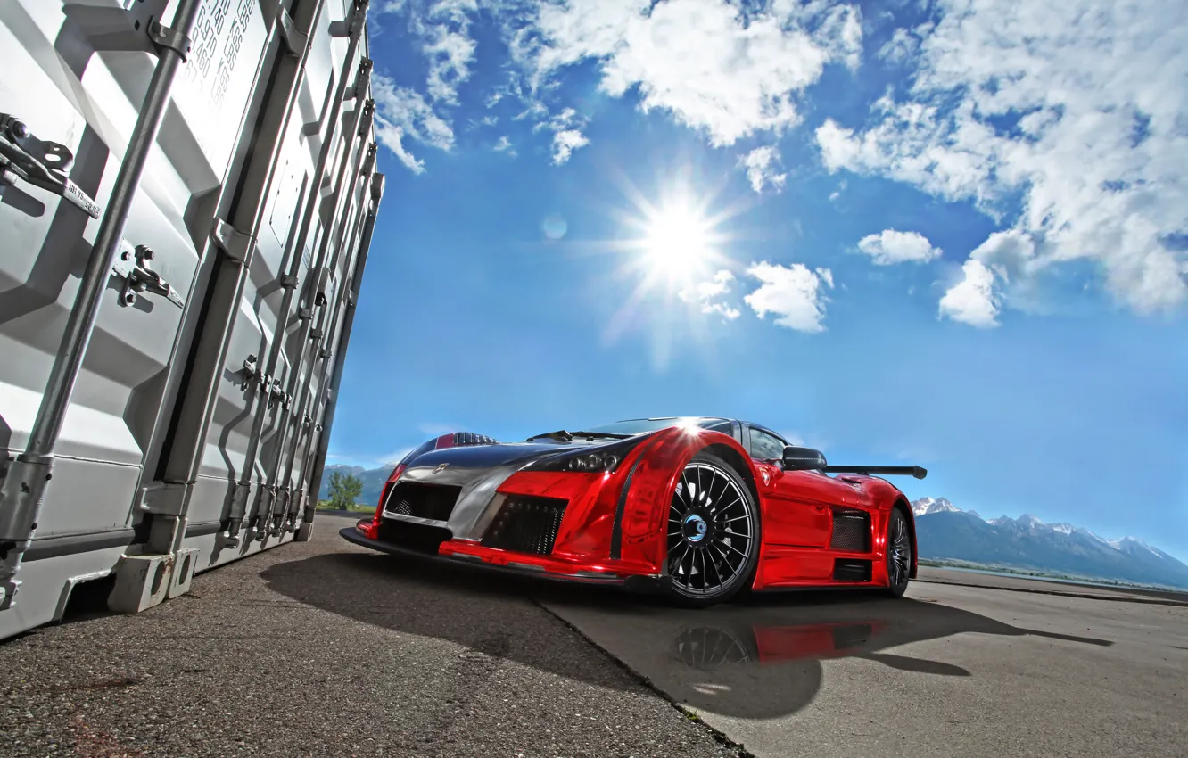 Photo wallpaper Gumpert, Sky, Sun, 2014, Apollo S, 2M Design