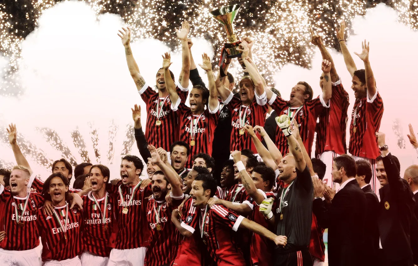 Photo wallpaper milan, Milan, scudetto 2011