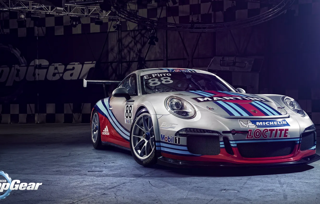 Photo wallpaper Top Gear, Porsche 911, GT3 Cup, Martini Racing