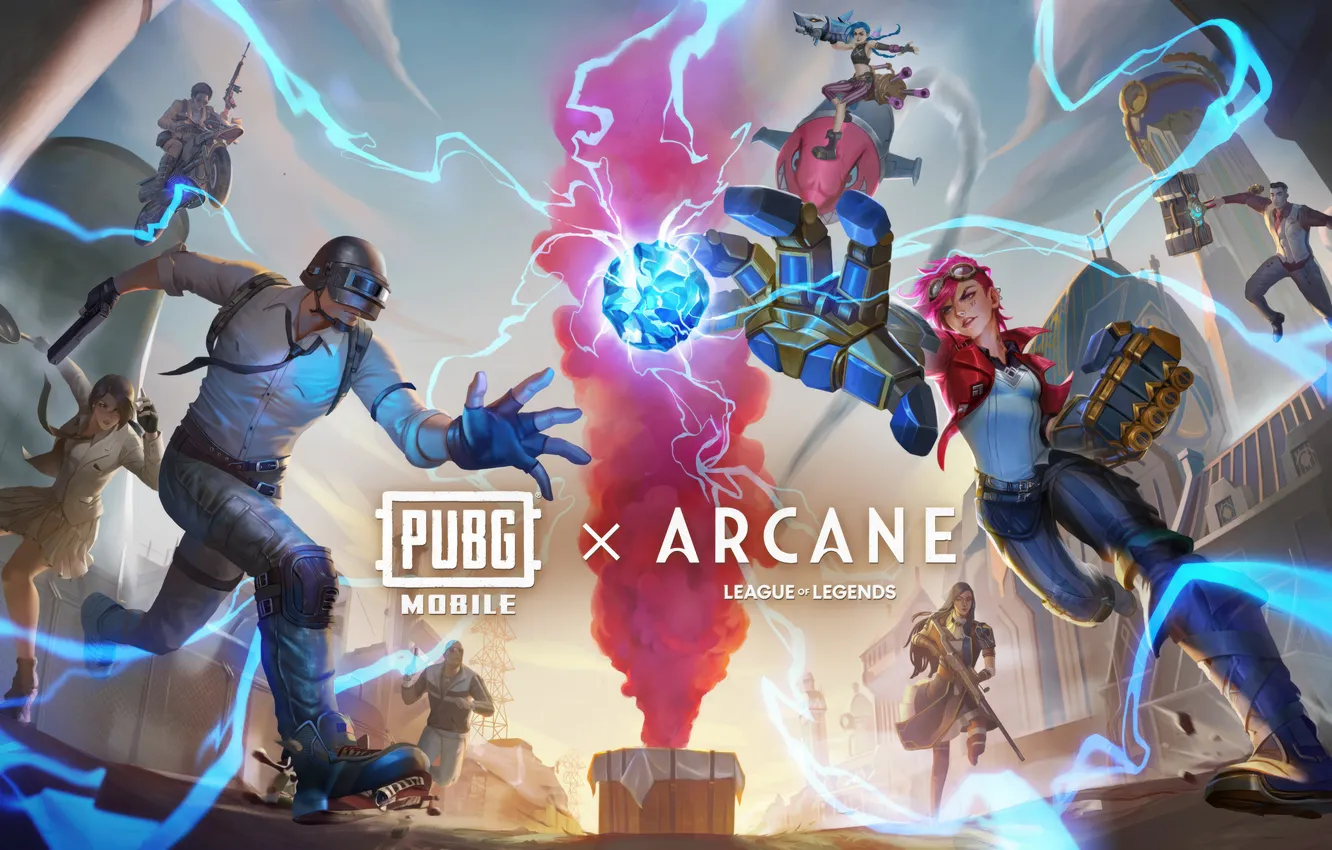 Photo wallpaper games, Jinx, Arcane: League of Legends, PUBG MOBILE, Vi Lol